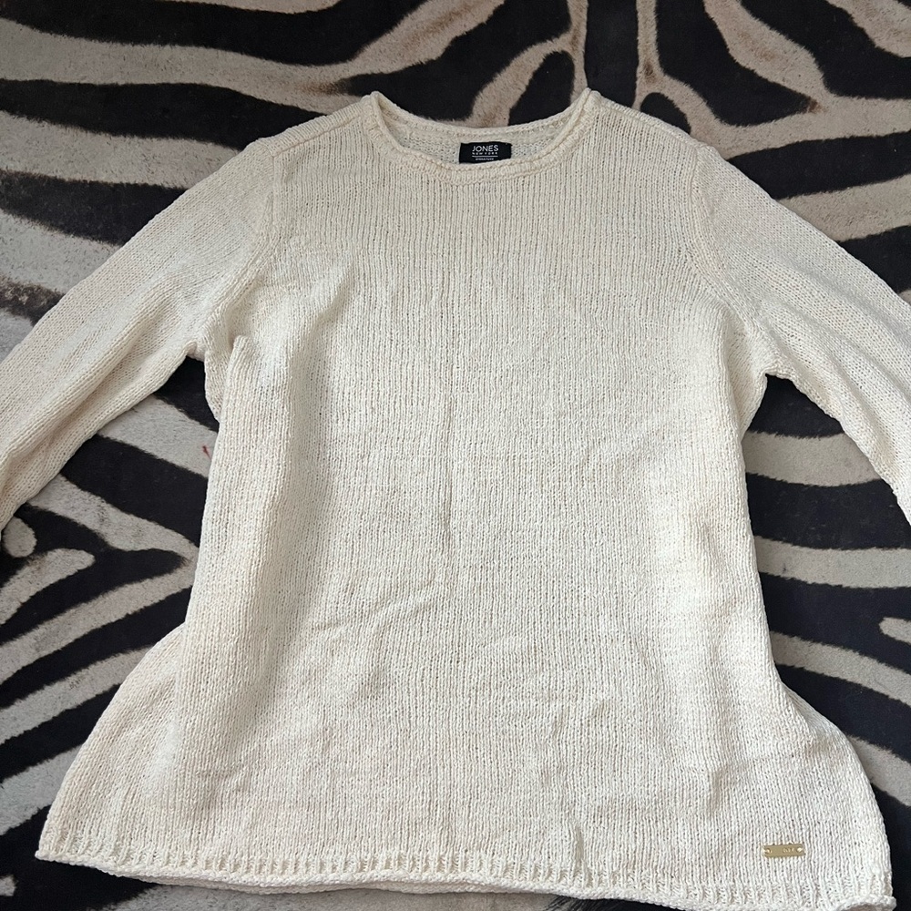 Cream knit sweater
